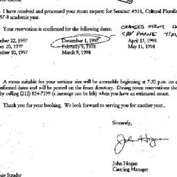 Correspondence, 1998-07-21....