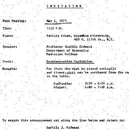 Announcements, 1977-05-01. ...