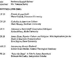 Schedules, Religion in Amer...