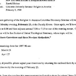 Announcements, 1998-02-23. ...