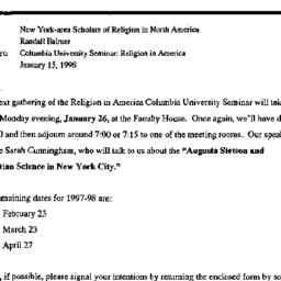 Announcements, 1998-01-26. ...