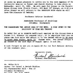 Announcements, 1984-03-19. ...