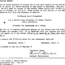 Announcements, 1984-01-16. ...