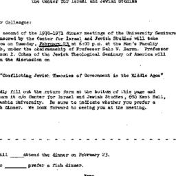 Announcements, 1971-02-09. ...