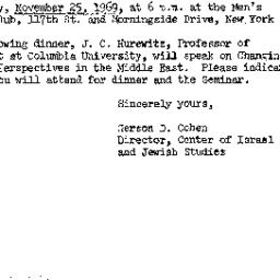 Announcements, 1969-10-28. ...