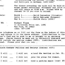 Announcements, 1995-01-10. ...