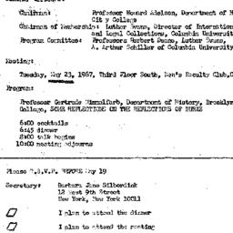 Announcements, 1967-05-23. ...