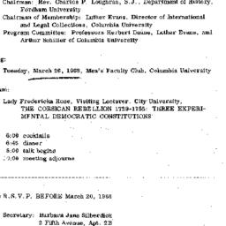 Announcements, 1968-03-26. ...