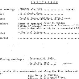 Announcements, 1975-01-24. ...
