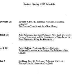Schedules, Ottoman & Tu...