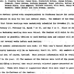 Minutes, 1978-09-27. Higher...