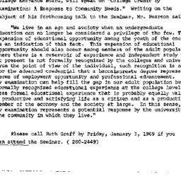Announcements, 1968-12-30. ...