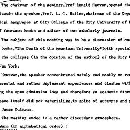 Minutes, 1974-01-31. Higher...