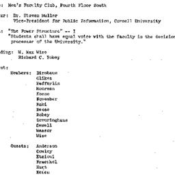 Minutes, 1969-10-14. Higher...