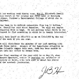 Announcements, 1968-04-30. ...