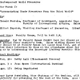 Announcements, 1979-03-06. ...