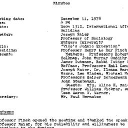 Minutes, 1978-12-11. Studie...