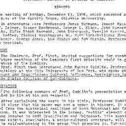 Minutes, 1976-12-13. Studie...