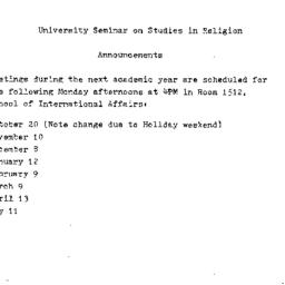 Correspondence, Studies in ...