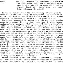 Minutes, 1989-05-01. Studie...