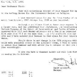 Correspondence, 1988-05-19....
