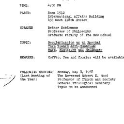 Announcements, 1978-04-10. ...
