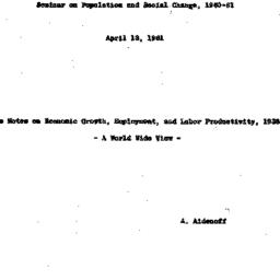 Speaker's paper, 1961-0...