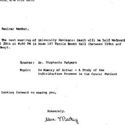 Announcements, 1982-04-28. ...