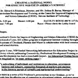Announcements, 1999-01-27. ...