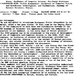 Announcements, 1999-04-14. ...