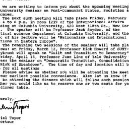 Correspondence, 1993-01-26....