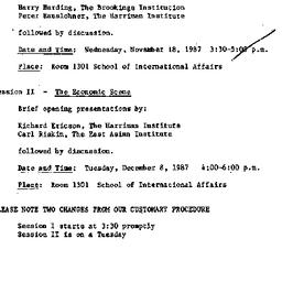 Announcements, 1987-11-18. ...