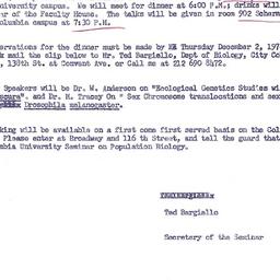 Announcements, 1976-12-06. ...