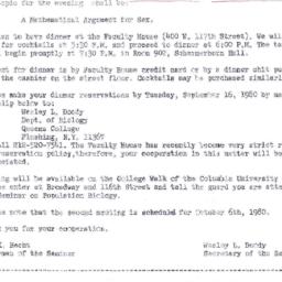 Announcements, 1980-09-22. ...