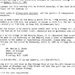 Announcements, 1980-04-07. ...