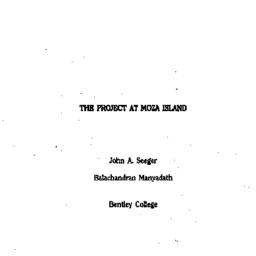 Background paper, Ethics in...