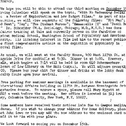 Announcements, 1977-12-02. ...