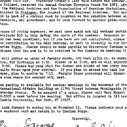 Announcements, 1984-10-29. ...