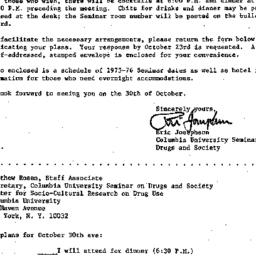 Announcements, 1975-10-03. ...