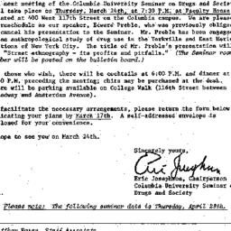 Announcements, 1977-03-03. ...