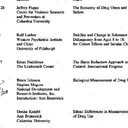 Schedules, Drugs and Societ...