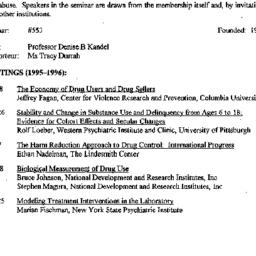 Schedules, Drugs and Societ...