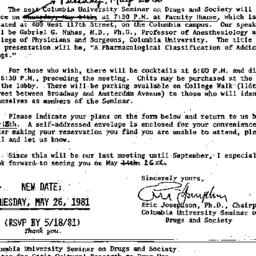 Announcements, 1980-04-27. ...