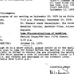 Announcements, 1979-09-12. ...