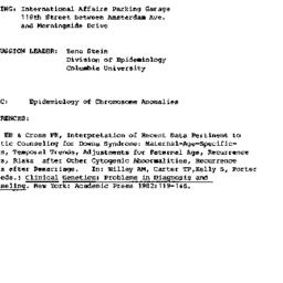 Announcements, 1984-03-08. ...