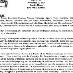 Minutes, 1999-11-21. Child ...