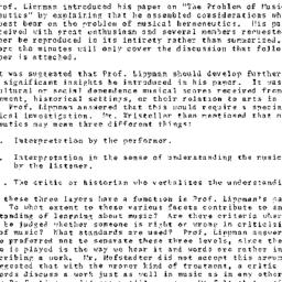 Minutes, 1965-01-11. Proble...