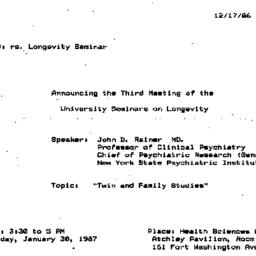 Announcements, 1986-12-17. ...
