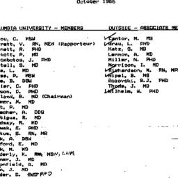 Minutes, 1986-10-31. Longev...
