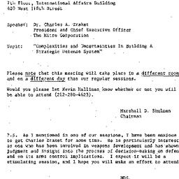 Announcements, 1986-12-18. ...